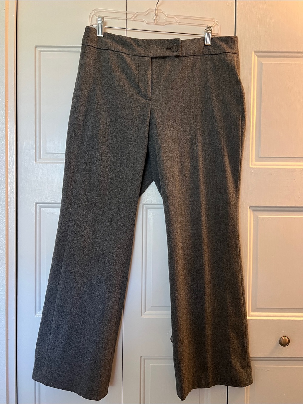 LOFT Women's Gray Wide-Leg Dress Pants